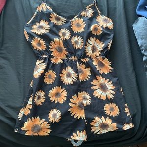 Shein XL Sunflower Romper